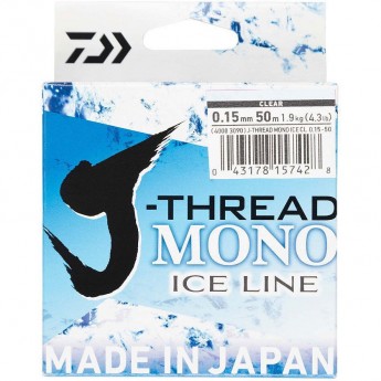 Леска DAIWA J-Thread Mono Ice Line 50м 0.13мм (прозрачная)