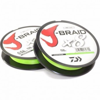 Шнур DAIWA J-Braid X8 0,06мм 150м chartreuse