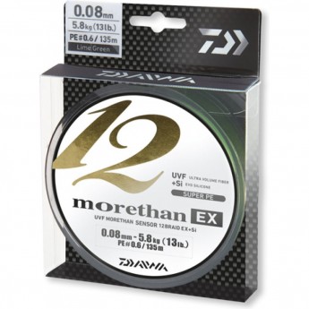 Шнур DAIWA Morethan 12BEX+Si 0,10мм 135м LG