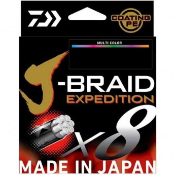 Леска DAIWA J-BRAID EXPEDITION×8E 0.18mm-300m MULTI COLOR